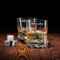 Zestaw Miłośnika Whisky - Who Cares - dwie szklanki oraz kamienne kostki do drinków