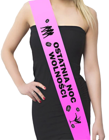 Różowa szarfa na panieński - Ostatnia noc wolności