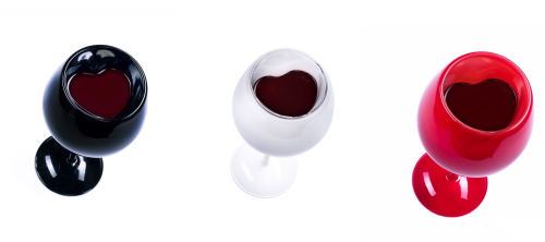 Zakochany kieliszek do wina