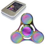 Fidget Hand Spinner Metalowy tęczowy