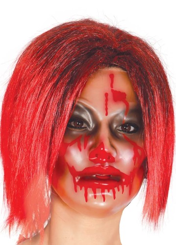 Maska transparentna - Zakrwawiona