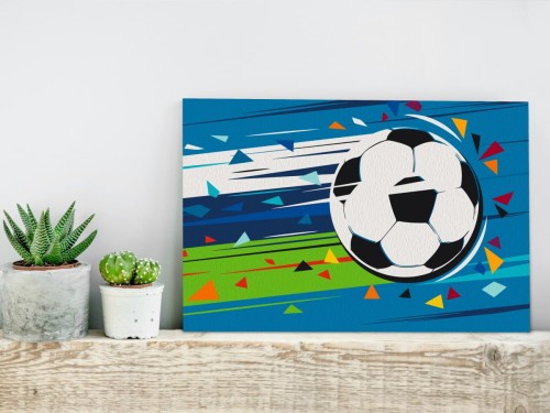 Obraz do samodzielnego malowania STRZAŁ I GOL 60x40cm