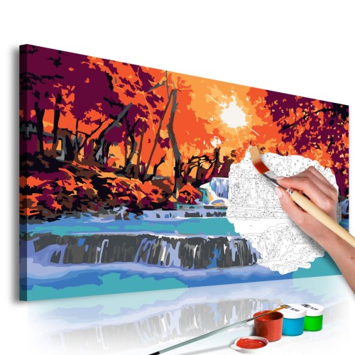 Obraz do samodzielnego malowania KASKADA 60X40CM
