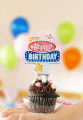 Świecący topper na tort Happy Birhday