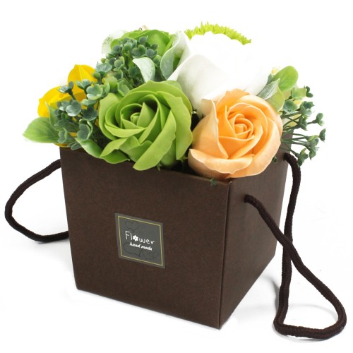 Mydlany flowerbox - wiosenne kwiaty