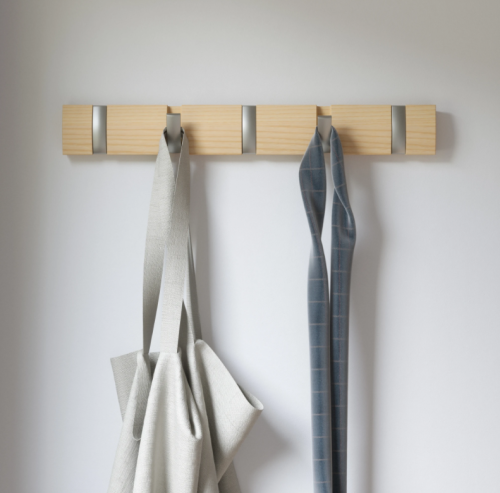 Wieszak Flip - naturalne drewno