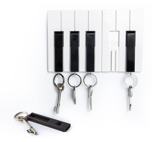 Muzyczny wieszak na klucze - pianino