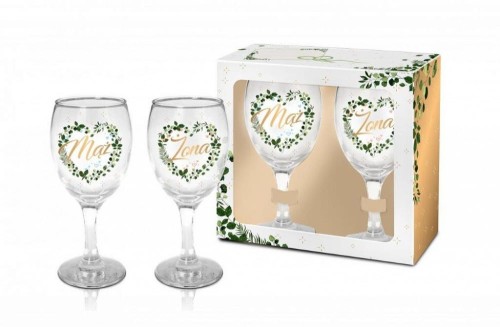 Zestaw kieliszków do wina - Mąż i Żona