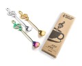 Muzyczne łyżeczki - klucz wiolinowy - kolor
