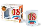Urodzinowy kubek z datą - 2007 - na osiemnastkę