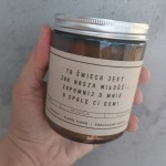 Aromaterapeutyczna Świeczka Sojowa - Dla Ukochanej Osoby