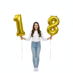 Balony foliowe urodzinowe - 18 - zestaw na osiemnastkę