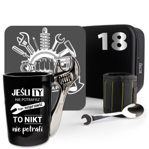 Zestaw Prezentowy dla Złotej Rączki -  na 18 urodziny dla faceta brata syna