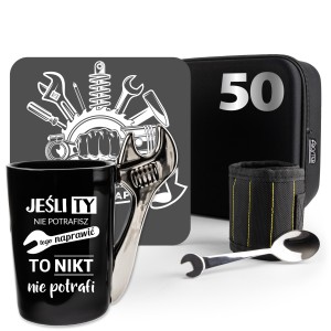 Zestaw Prezentowy dla Złotej Rączki -  na 50 urodziny dla faceta brata ojca