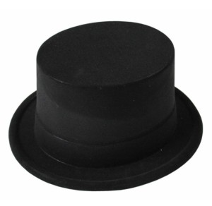 Czarny kapelusz Cylinder