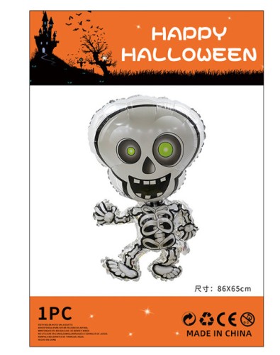 foliowy balon na halloween kościotrup szkielet dekoracja