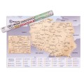 Mapka zdrapka Polska