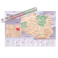 Mapka zdrapka Polska