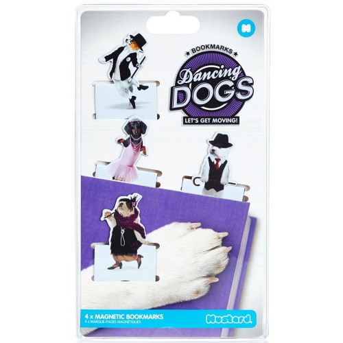 Magnetyczne zakładki - roztańczone psy