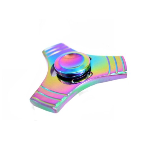  Fidget Hand Spinner Tęczowy Alu