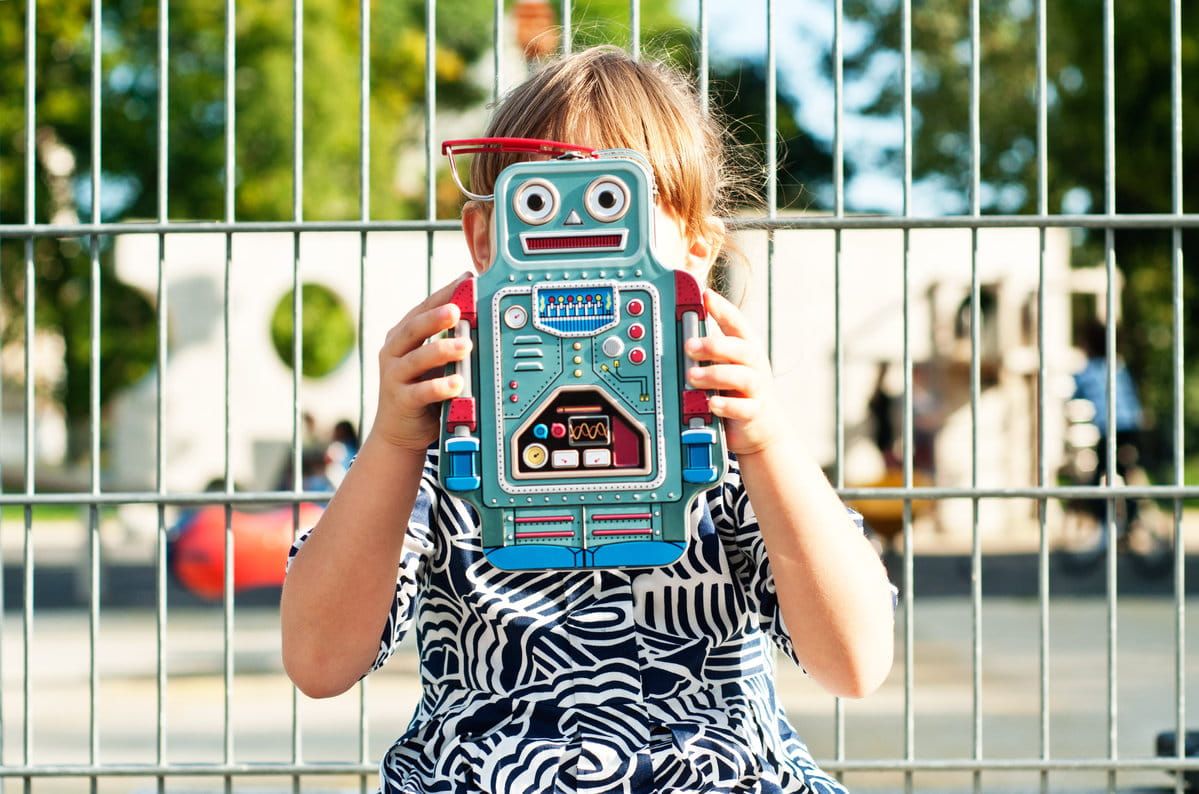 Lunchbox - metalowa śniadaniówka robot suck uk