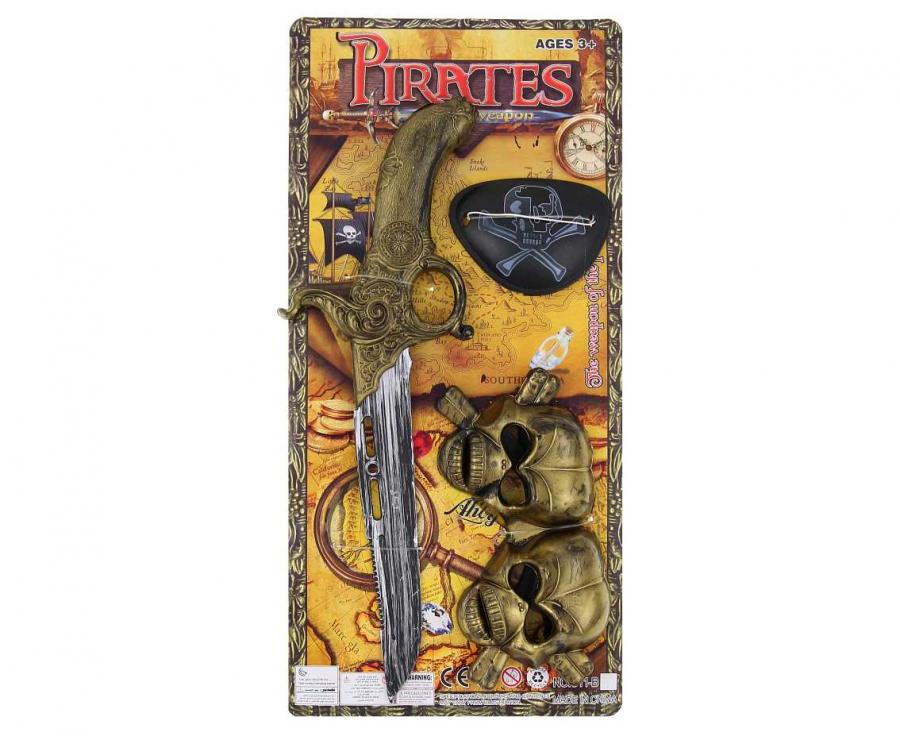 zestaw gadżetów pirata bal karnawało przebranie strój pirata