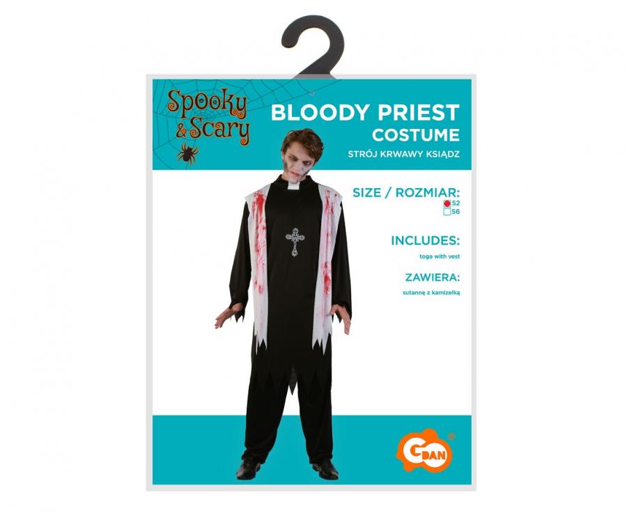 kostium na halloween krwawy ksiądz