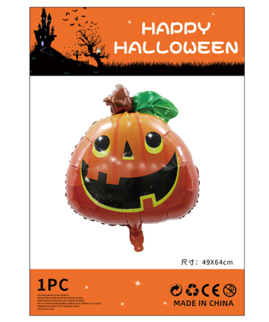 Balon dynia na Halloween duży foliowy