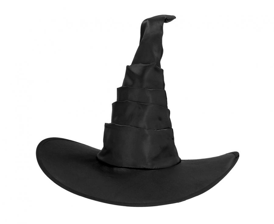 kapelusz wiedźmy halloween satynowy elegancki wysoka jakość